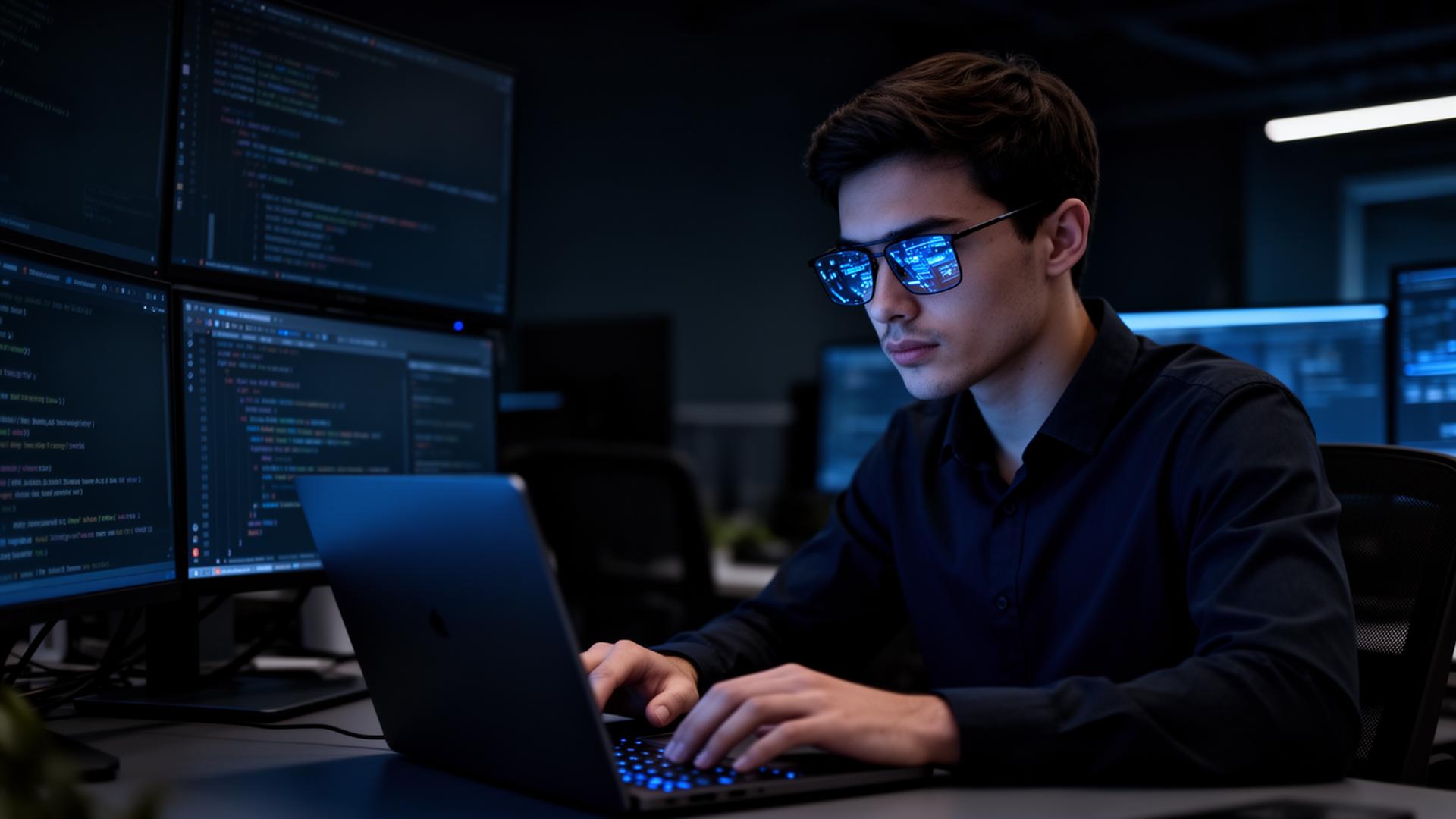 IT-Professional am Laptop